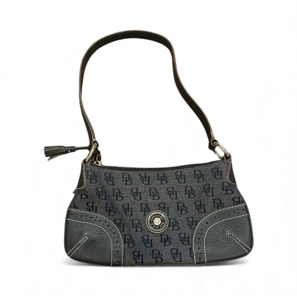 DOONEY & bourke Elegant Blue and Brown Shoulder Bag - Picture 2 of 6